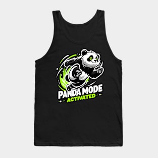 "Panda Power: Ready for Action" Tank Top